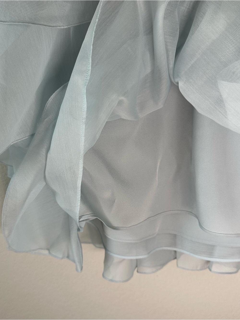 AJE PANDOREA LAYERED TOP in Silver Blue Ruffle SZ AUS 4, US 0 NWT - Picture 3 of 6